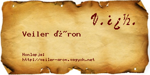 Veiler Áron névjegykártya